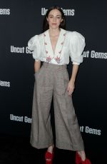 HAILEY GATES at Uncut Gems Premiere Hollywood 12/11/2019