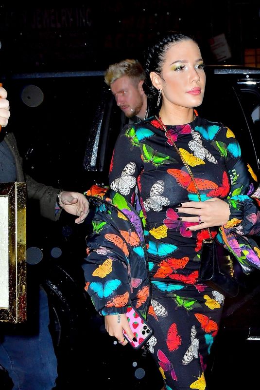 HALSEY Arrives at Taylor Swift’s 30th Birthday Bash in New York 12/14/2019