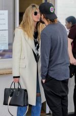 HEIDI KLUM Out for Dinner at E. Baldi in Beverly Hills 12/12/2019