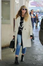 HEIDI KLUM Out for Dinner at E. Baldi in Beverly Hills 12/12/2019