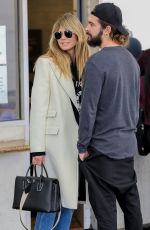 HEIDI KLUM Out for Dinner at E. Baldi in Beverly Hills 12/12/2019