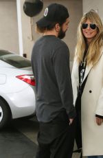 HEIDI KLUM Out for Dinner at E. Baldi in Beverly Hills 12/12/2019