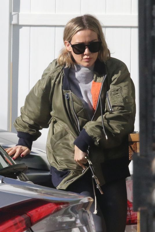HILARY DUFF at Alfred Coffee in Studio City 12/27/2019