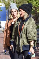 HILARY DUFF Leaves a Gym in Sherman Oaks 12/18/2019