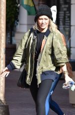 HILARY DUFF Leaves a Gym in Sherman Oaks 12/18/2019