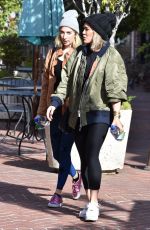 HILARY DUFF Leaves a Gym in Sherman Oaks 12/18/2019
