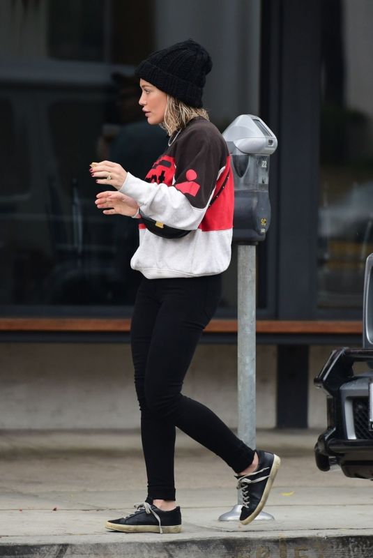HILARY DUFF Out and About in Los Angeles 12/14/2019