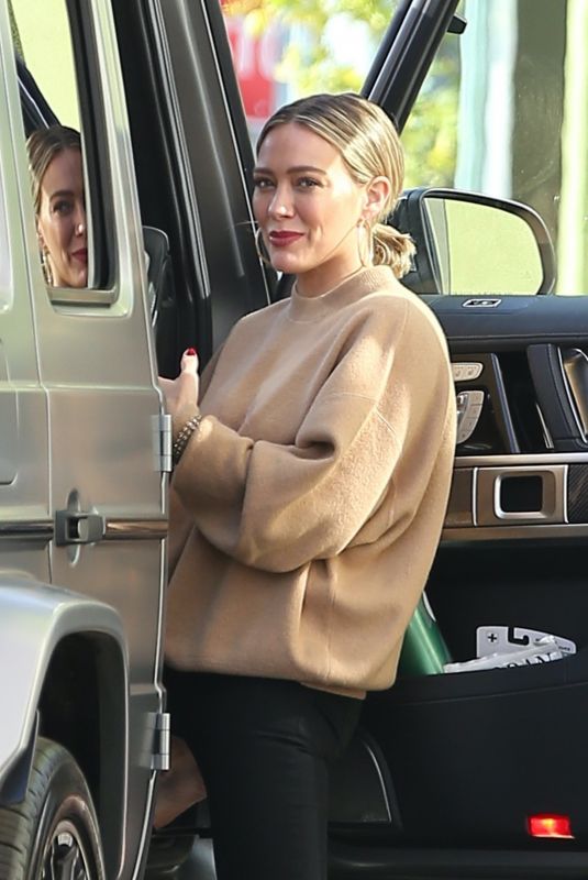 HILARY DUFF Out and About in Studio City 12/22/2019