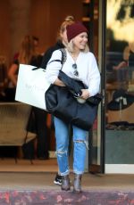 HILARY DUFF Out for Christmas Shopping in Los Angeles 12/09/2019