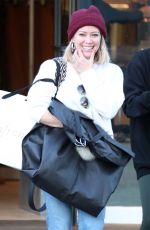 HILARY DUFF Out for Christmas Shopping in Los Angeles 12/09/2019