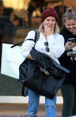 HILARY DUFF Out for Christmas Shopping in Los Angeles 12/09/2019