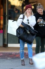 HILARY DUFF Out for Christmas Shopping in Los Angeles 12/09/2019
