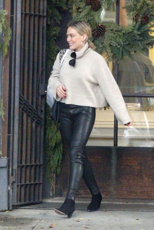 HILARY DUFF Out in Beverly Hills 12/26/2019