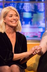 HOLLY WILLOGHBY on the Set of Jonathan Ross Show in London 12/07/2019