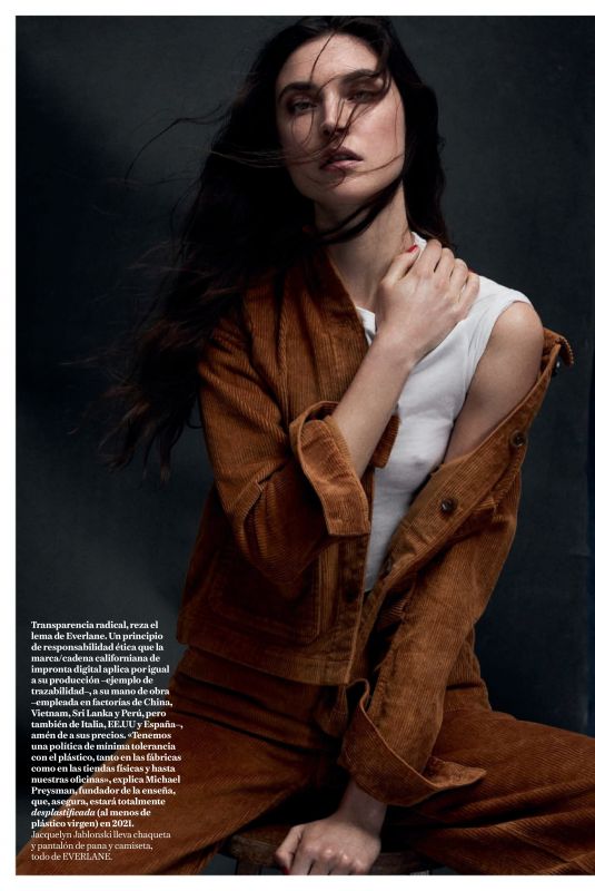 JACQUELINE JABLONSKI for Vogue Magazine, Spain January 2020