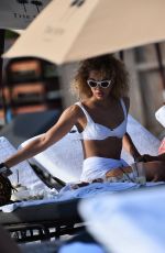 JASMINE SANDERS in Bikini at a Beach in Miami 12/11/2019