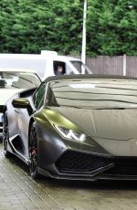 JEMMA LUCY at a Gas Station in Her New Lamborghini in London 12/21/2019