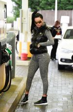 JEMMA LUCY at a Gas Station in Her New Lamborghini in London 12/21/2019