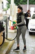 JEMMA LUCY at a Gas Station in Her New Lamborghini in London 12/21/2019