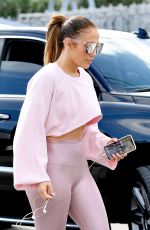 JENNIFER LOPEZ Arrives at a Gym in Miami 12/17/2019
