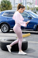 JENNIFER LOPEZ Arrives at a Gym in Miami 12/17/2019