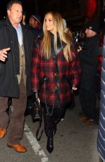 JENNIFER LOPEZ Heading to SNL Cast Dinner in New York 12/03/2019