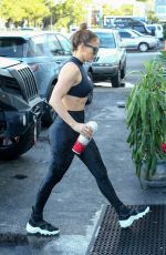 JENNIFER LOPEZ in Tights Arrives at Yoga Studio in Miami 12/21/2019
