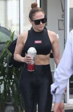 JENNIFER LOPEZ in Tights Arrives at Yoga Studio in Miami 12/21/2019
