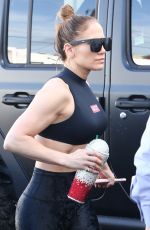 JENNIFER LOPEZ in Tights Arrives at Yoga Studio in Miami 12/21/2019