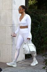 JENNIFER LOPEZ Leaves a Gym in Miami 12/14/2019