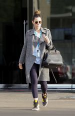 JESSICA BIEL Shows off Her Wedding Ring Out in Los Angeles 12/17/2019