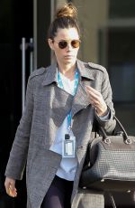 JESSICA BIEL Shows off Her Wedding Ring Out in Los Angeles 12/17/2019