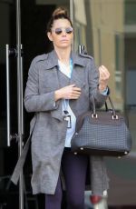 JESSICA BIEL Shows off Her Wedding Ring Out in Los Angeles 12/17/2019