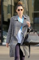 JESSICA BIEL Shows off Her Wedding Ring Out in Los Angeles 12/17/2019
