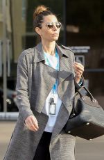 JESSICA BIEL Shows off Her Wedding Ring Out in Los Angeles 12/17/2019