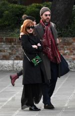 JESSICA CHASTAIN and Gian Luca Passi Out in Venice 12/30/2019