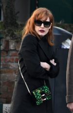 JESSICA CHASTAIN and Gian Luca Passi Out in Venice 12/30/2019