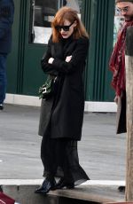 JESSICA CHASTAIN and Gian Luca Passi Out in Venice 12/30/2019