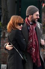 JESSICA CHASTAIN and Gian Luca Passi Out in Venice 12/30/2019