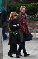 JESSICA CHASTAIN and Gian Luca Passi Out in Venice 12/30/2019