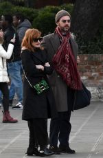 JESSICA CHASTAIN and Gian Luca Passi Out in Venice 12/30/2019