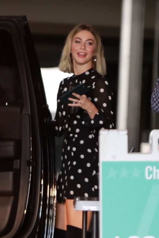 JULIANNE HOUGH Arrives at Access Hollywood in Los Angeles 12/06/2019