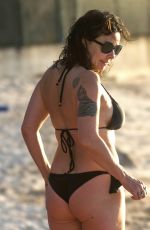 JULIE GRAHAM in Bikini on the Beach in Barbados 12/20/2019