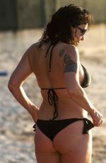 JULIE GRAHAM in Bikini on the Beach in Barbados 12/20/2019