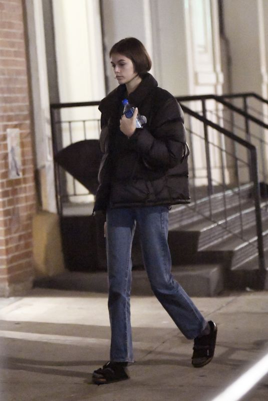 KAIA GERBER Arrives at Her Apartment in New York 12/26/2019