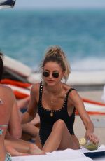 KAITLYN CARTER in Swimsuit at a Beach in Miami 12/10/2019