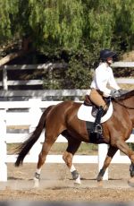 KALEY CUCOCO Horseback Riding at Equestrian Ranch in Los Angeles 12/23/2019