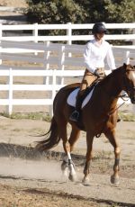 KALEY CUCOCO Horseback Riding at Equestrian Ranch in Los Angeles 12/23/2019