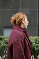 KALEY CUOCO and ZOSIA MAMET on the Set of The Flight Attendant in New York 12/18/2019