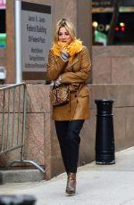 KALEY CUOCO and ZOSIA MAMET on the Set of The Flight Attendant in New York 12/18/2019